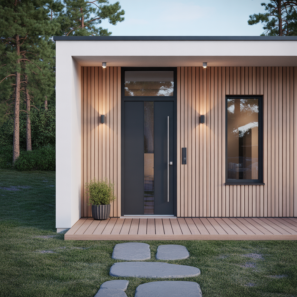 12.Hur skapar du en stilren entr med enkla byggatgarder