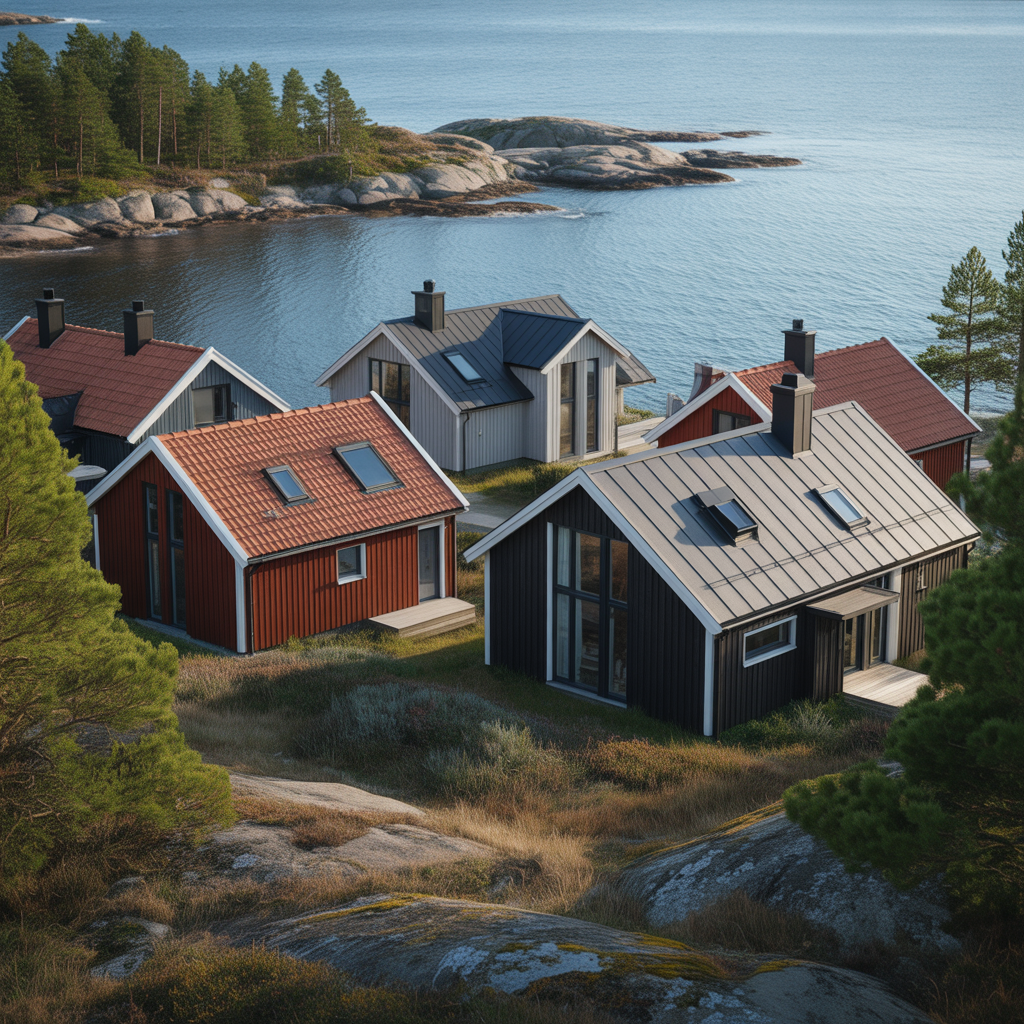 9.Vilka takmaterial fungerar bast vid kustnara byggnationer