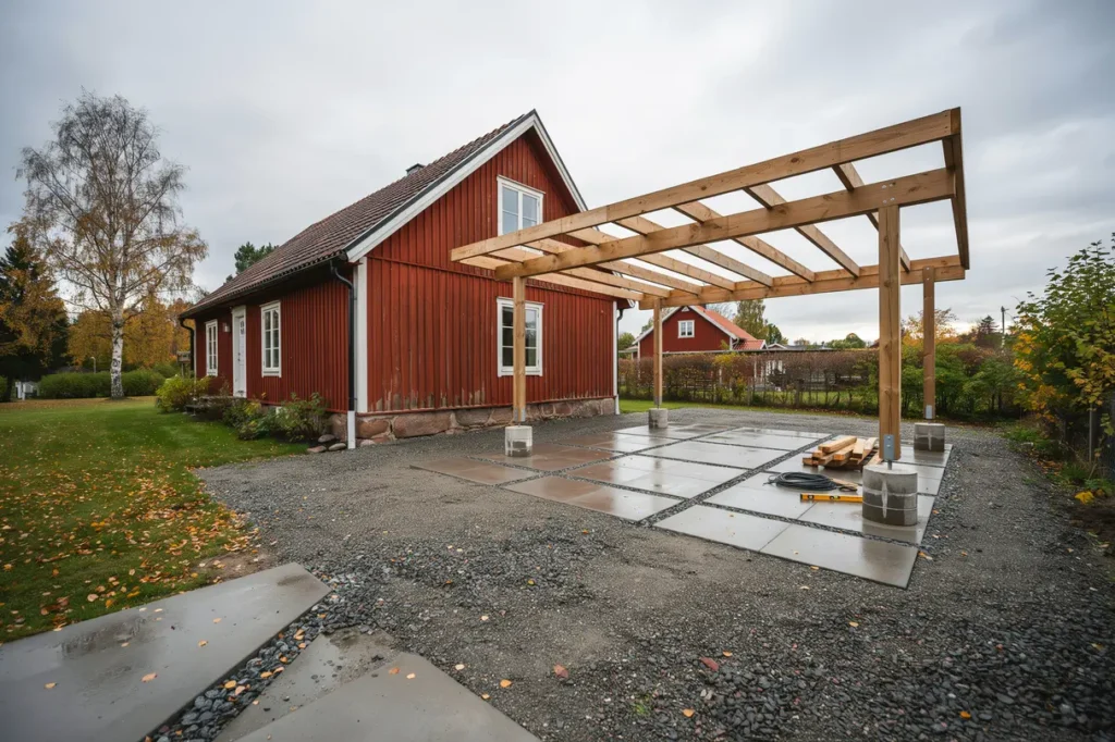 bygga carport till villan m tt grundl ggning bygglov och rimlig budget